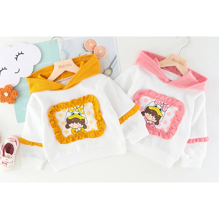 Zahra Setelan Anak Perempuan Cute Bahan Fleece | Pakaian Anak Gemes  Umur 1 - 6 Tahun