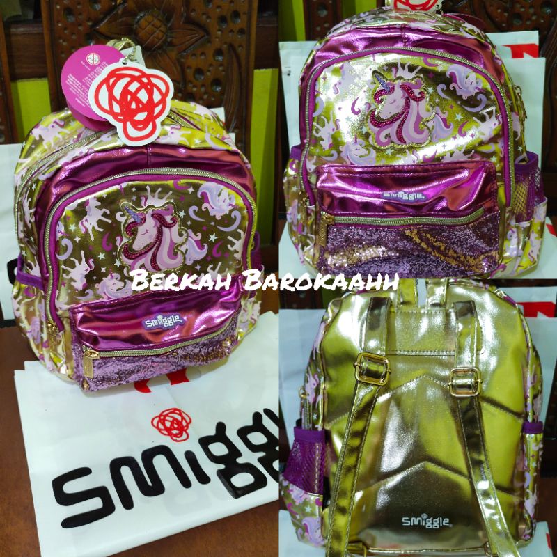 tas smiggle original/smiggle unicorn gold/tas backpack anak