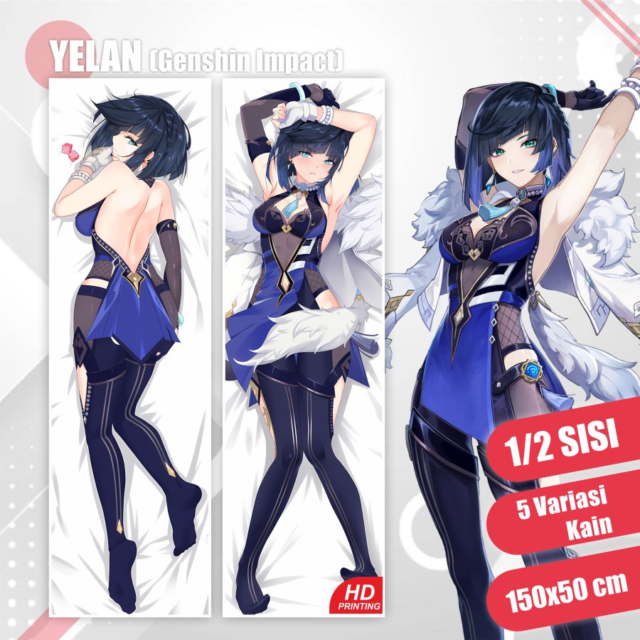 Dakimakura Yelan Genshin Impact 150x50 cm (Cover Only)