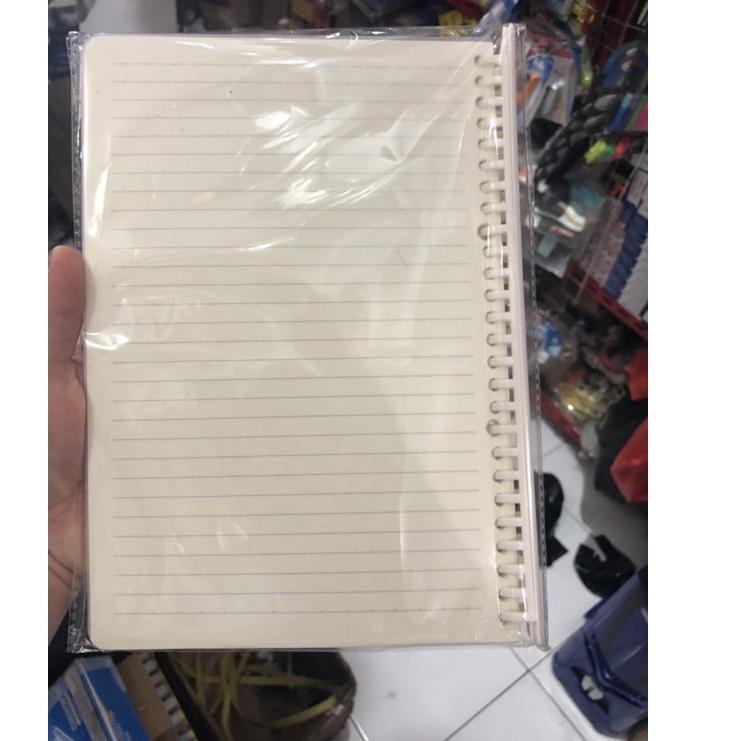 

Super Grosir map binder looseleaf transparan ring putih B5 atau a5 kokuyo style ring putih gading wengu 7001 atau 8001