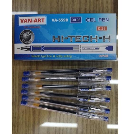 

ほ (Harga 12 pc) Bolpen Hi tech BIRU VA-559B (1kotak isi 12pcs) / bolpen gel pen 0.28 ㄻ