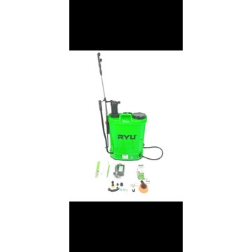 ryu rcks16 cordless knapsack sprayer semprotan hama 16 liter 2 in 1