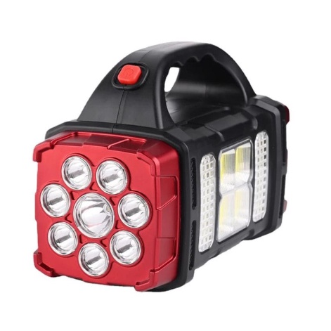 Senter LED Multifungsi Luminox Ms-1224 SENTER 8 LED SUPER TERANG JARAK JAUH FREE USB + COB - SENTER 2 WARNA KUNING PUTIH