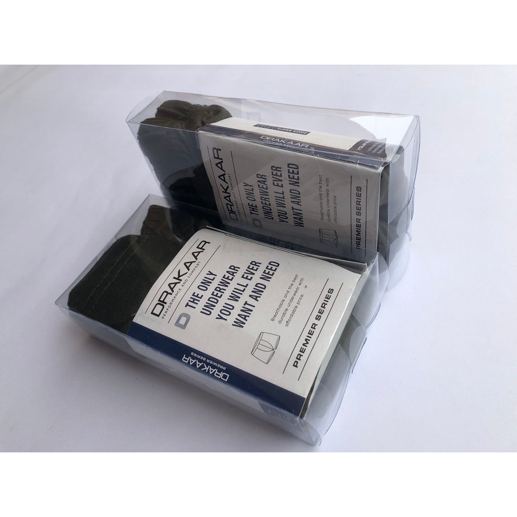 3 Pcs Celana Dalam Boxer DRAKAAR NEW Reguler Size M L XL