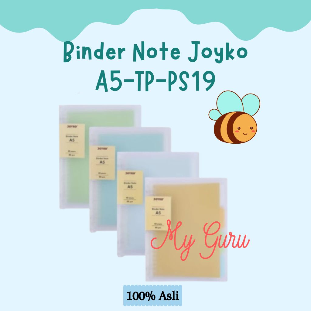 

[PCS] BINDER NOTE JOYKO COLOUR A5-TP-P519 TRANSPARAN / BENING