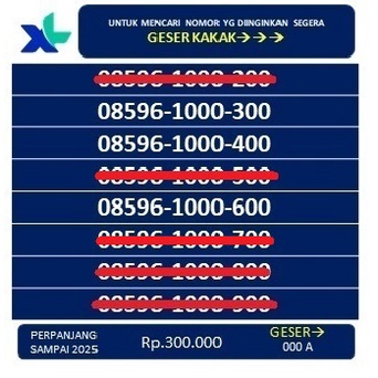 NOMOR XL PERDANA XL SUPER SUPER CANTIK