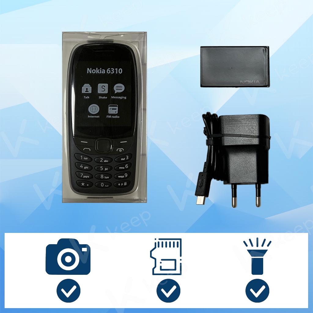 COD HP Nokia 6300 6310 2021 DUAL SIM Bisa Bahasa Indonesia Garansi Toko