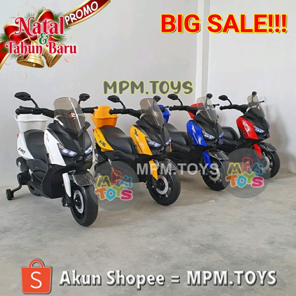 Mainan Motor Aki NMAX SMAX S MAX DINAMO GANDA XMAX 2 DINAMO Motor N MAX Anak MPMToys Nmax Aki Anak M