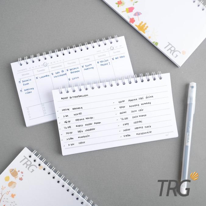 

Buku Catatan All Season Clear Cover Spiral Weekly Planner Notebook TRG