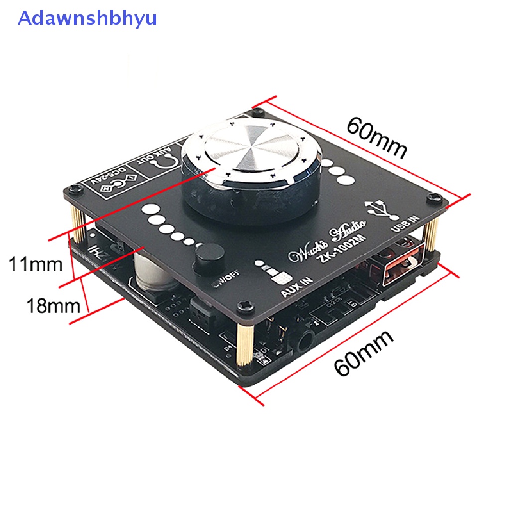 Adhyu ZK-1002M 100W+100W Bluetooth 5.0 Power Audio Amplifier Board Stereo Amplificador ID