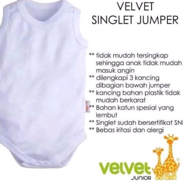 (C-X9X-㊛) Singlet Kaos Dalam Jumper Bayi Kaus Oblong Kutang Kutung Baby Polos Putih Velvet Junior su