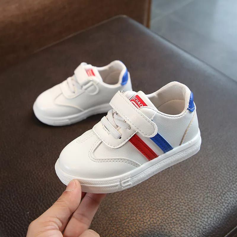 Cuci Gudang A06 Sepatu Sneakers Anak Laki - Laki Perempuan Simpel Model STRIP