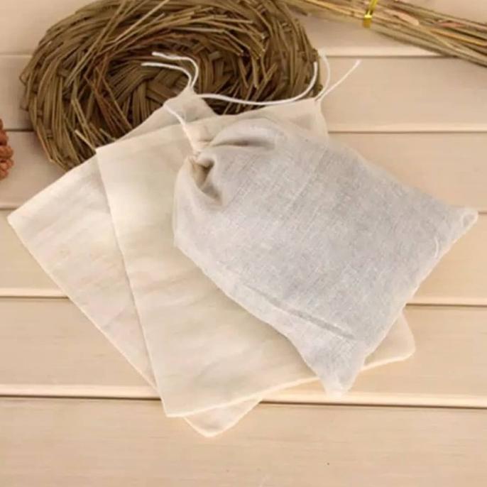

[BISA COD] Kantong Saringan Rempah Bumbu Herbal Obat - Kantong Teh Celup serut