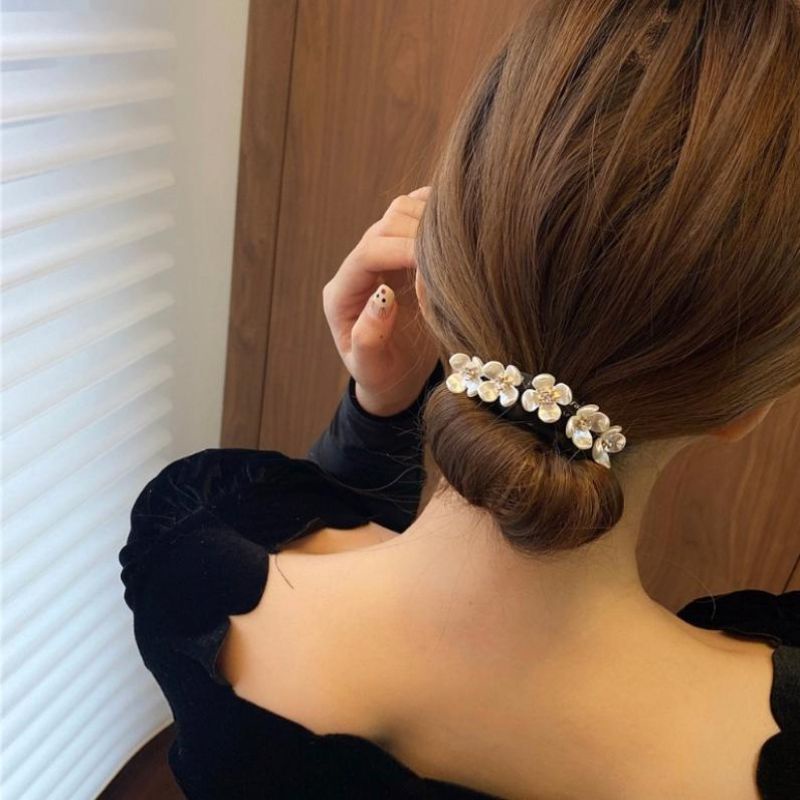 (8 MODEL) IKAT RAMBUT KAWAT SANGGUL KOREA STYLE CANTIK DAN PRAKTIS  HAIR BUN TIE JEPIT KOREA FASHION JEPITAN RAMBUT SANGGUL