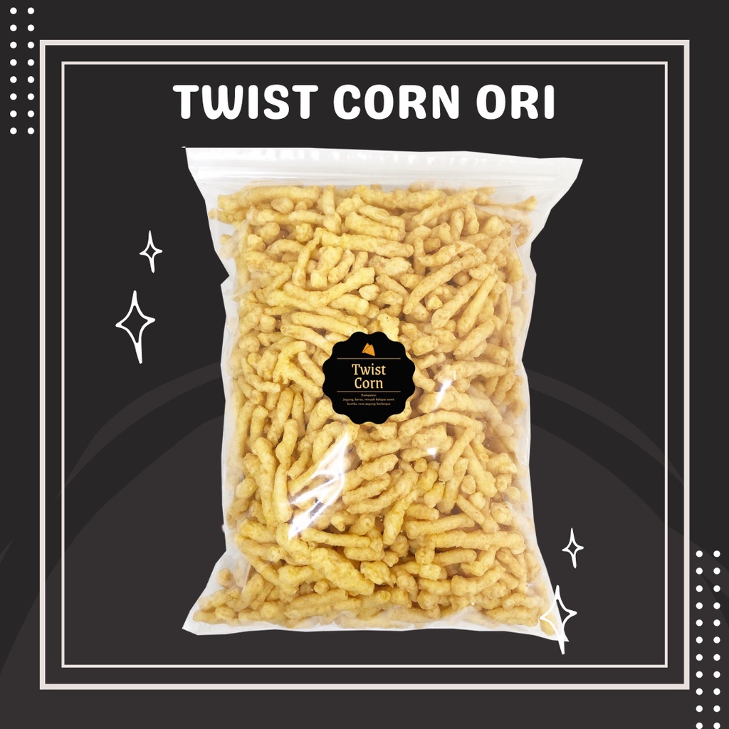 

Twist Corn Ori Cheetis (Grosir) 500gr Snack Cemilan Camilan Kiloan Asin Gurih Twist Corn Grosir