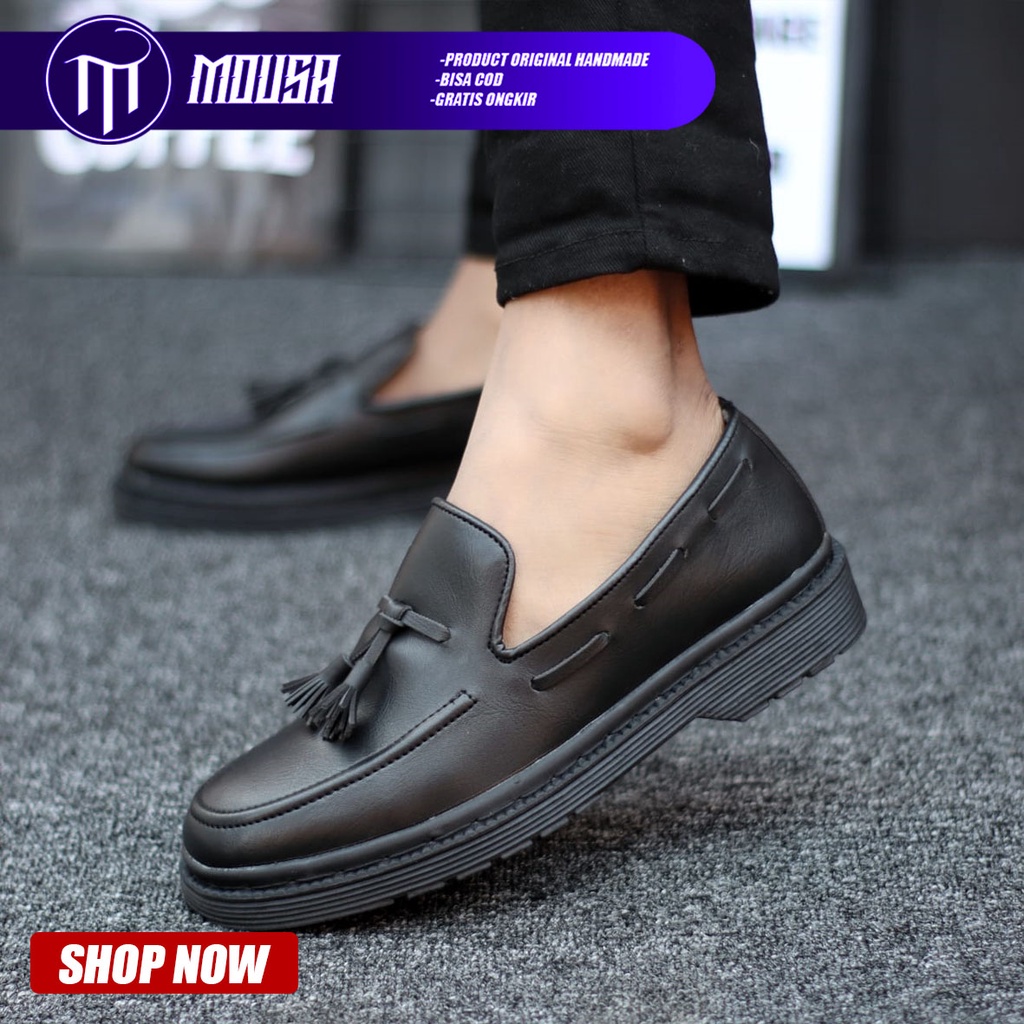 Sepatu Formal Pantofel Docmart Low Boots Kerja Pria Mousa Kurapika