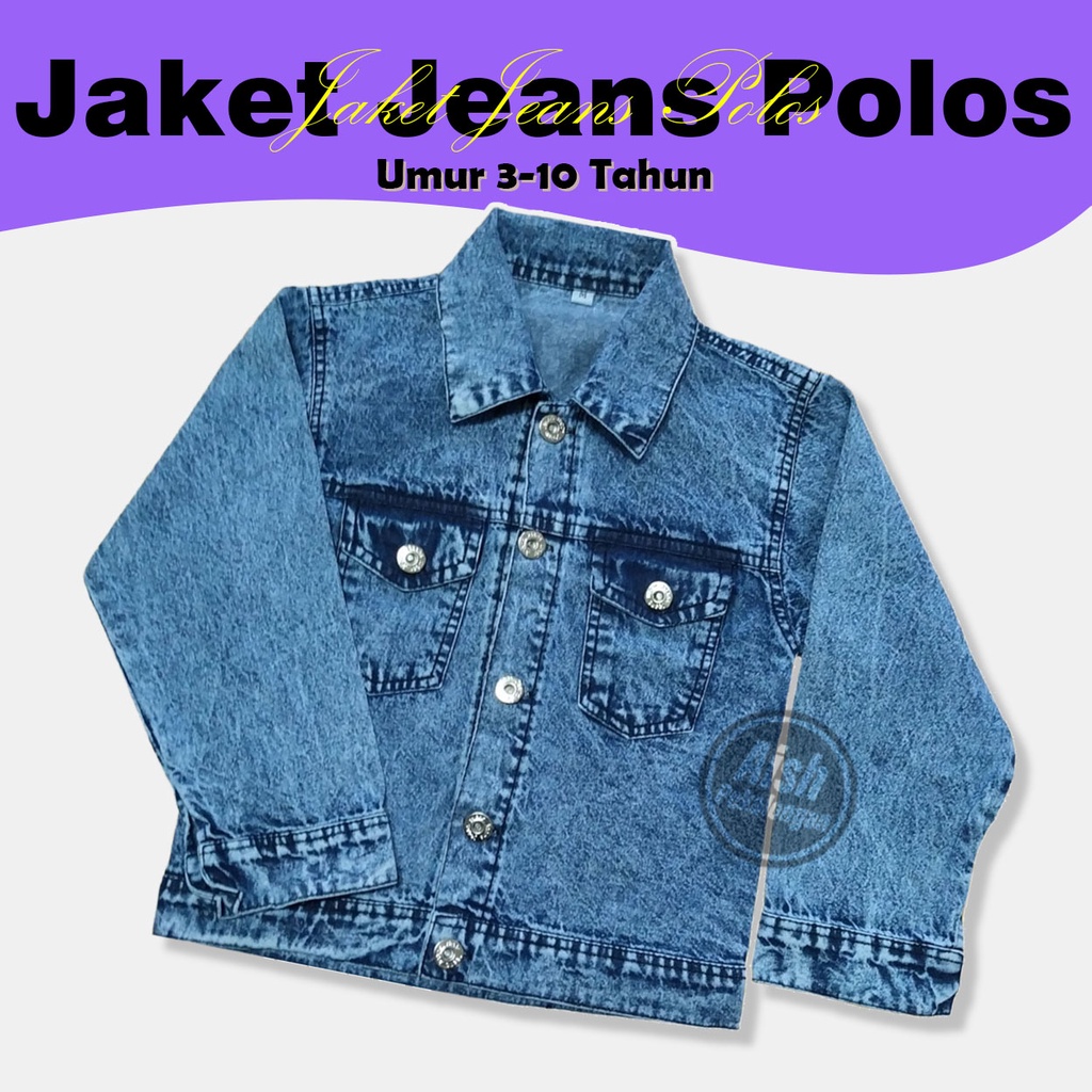 Jaket Denim Anak Laki Laki Usia 3-10 Tahun // Jaket Jeans Anak Perempuan // Jacket Levis
