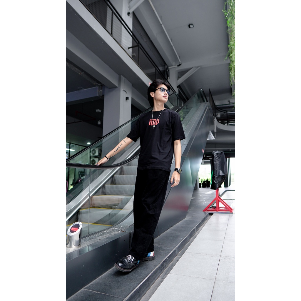 T-SHIRT | KAOS OVERSIZE | FILM  RED | SHANK | LUFFY | ONE PIECE | OVERLIMIT