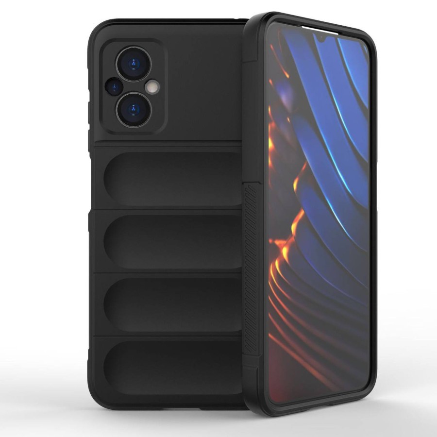 POCO M5 / POCO M5S COVER ANTI FALL MATTE SOFT TPU ANTI DROP SILIKON SOFTCASE - BLACK, POCO M5