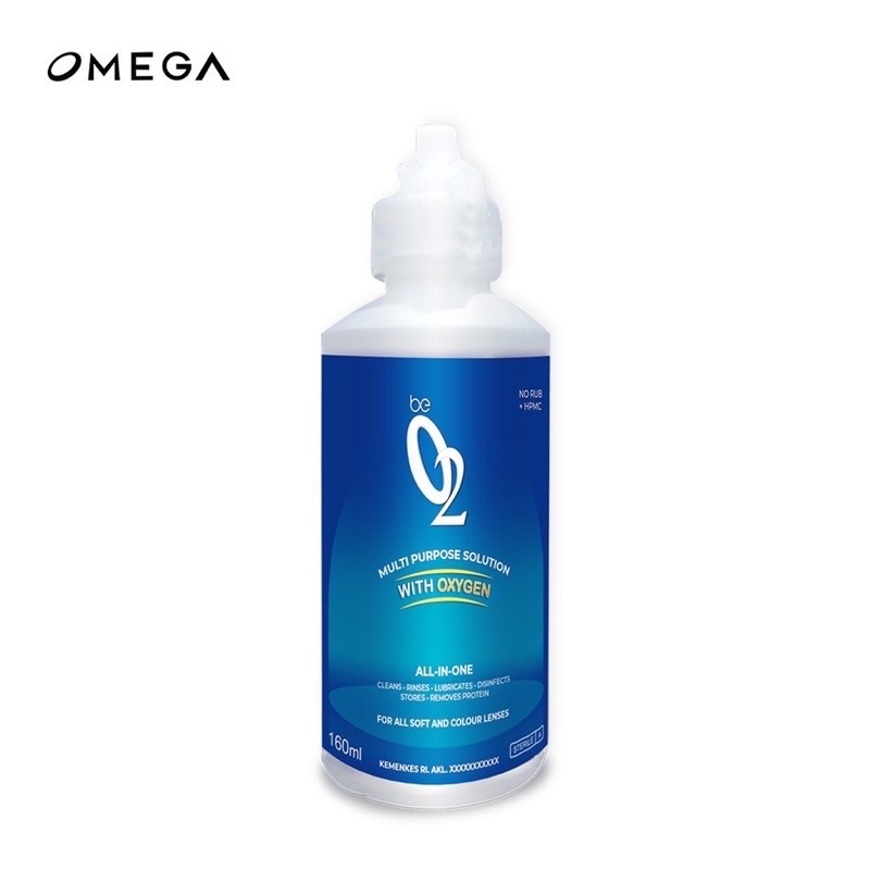 (GROSIR 20.500) Air Softlens O2 Oxygen 160ml / Cairan Softlens O2 Oxygen 160ml / Omega O2 Solution 160ml / O2 Oxygen 3+