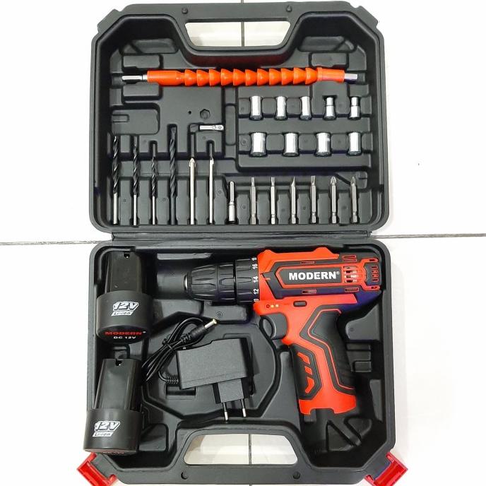 MESIN BOR BATERAI MODERN M 13SET / MESIN BOR CORDLESS MODERN M-13SET harif11 Segera Beli