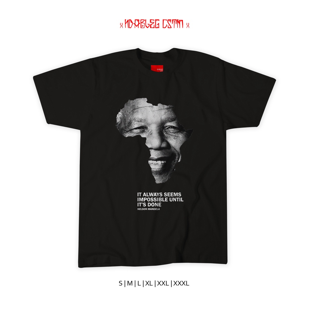 kaos tokoh nelson mandela tshirt nelson mandela