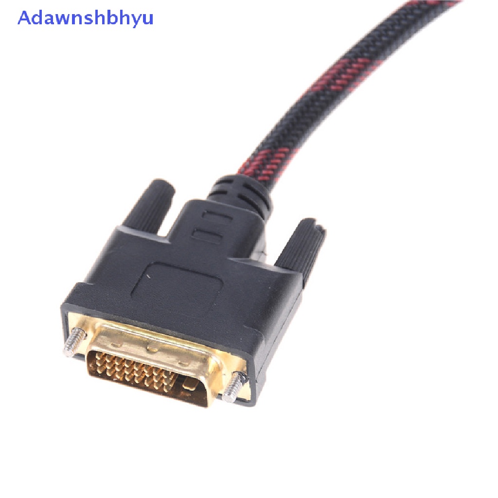 Adhyu 1.5m/5ft HDMI Male to DVI-D 24+1kabel Converter Adapter Male Gold Untuk HDTV ID