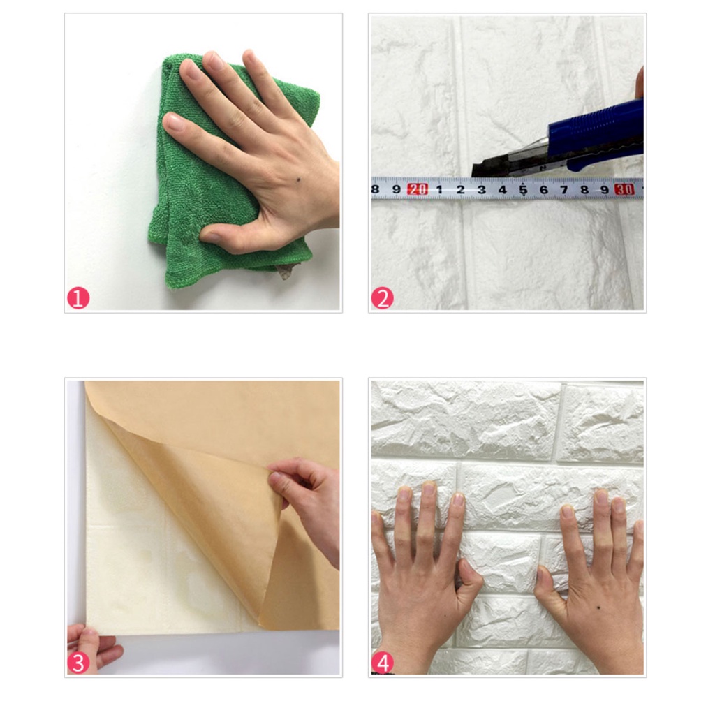 NEW!! Wallfoam 3D Motif Ukuran 70X70CM · High Quality