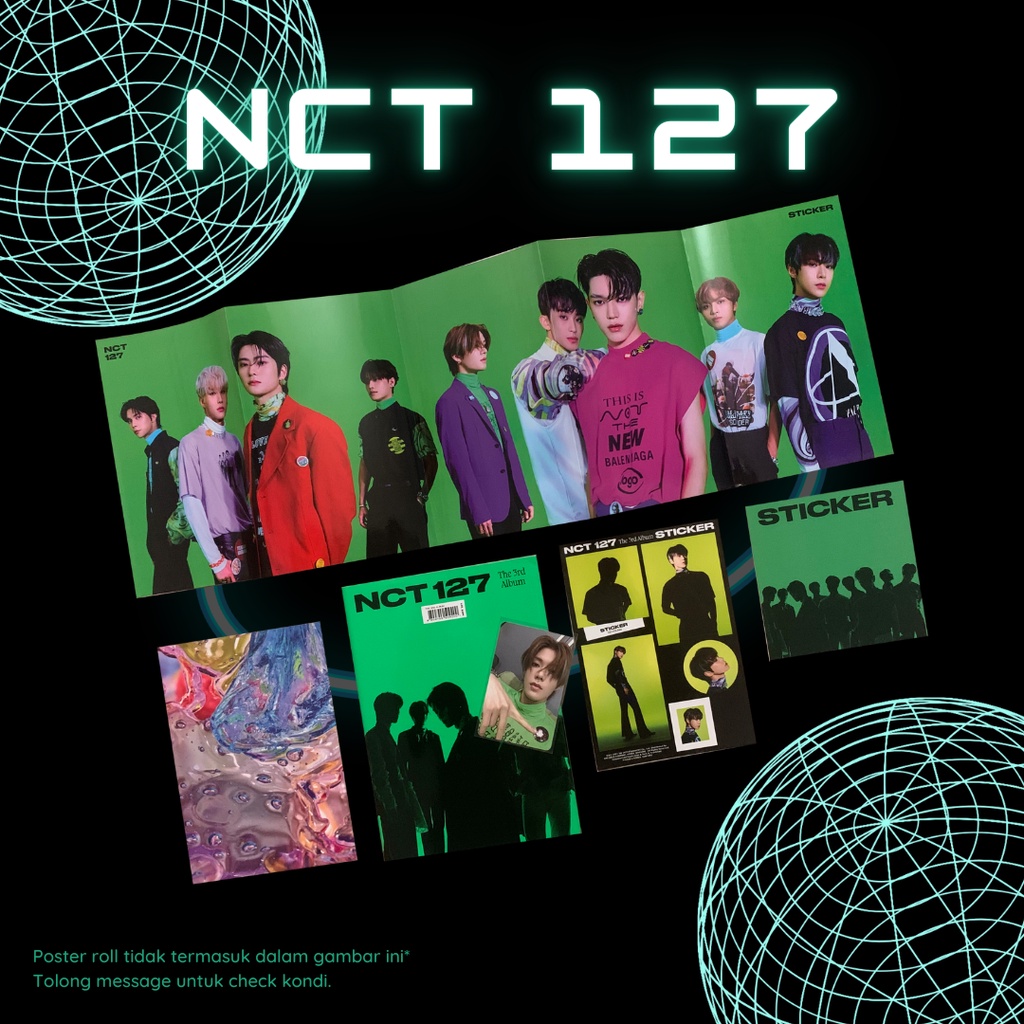 [NCT 127 SET] UNSEALED Sticker Album - Sticky Ver. (Yuta PC, DoYoung Sticker)