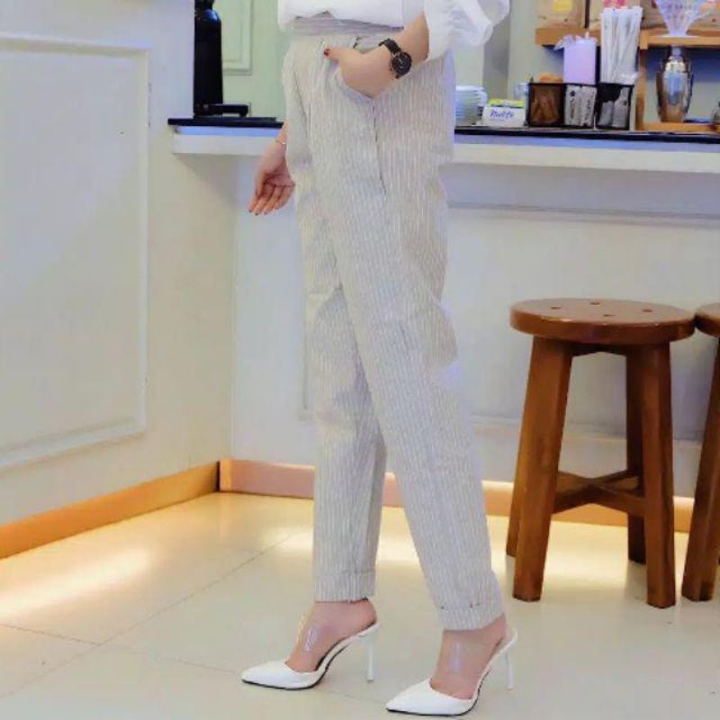 CELANA GEYSA GEYSA PANTS STRADIV STRIP SALU//CELANA SALUR WANITA TERBARU