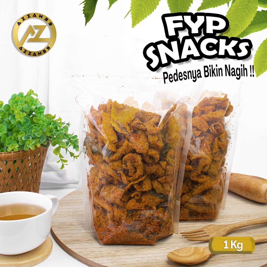 

KULIT AYAM CRISPY PEDAS/PEDAS DAUN JERUK 1KG/KERUPUK/KERIPIK
