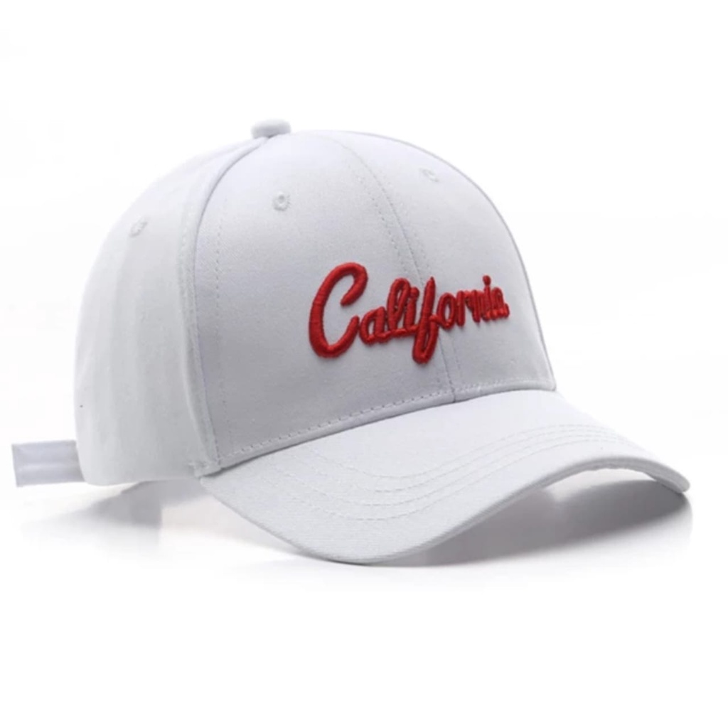 topi baseball Pria wanita Bahan rafel cap california