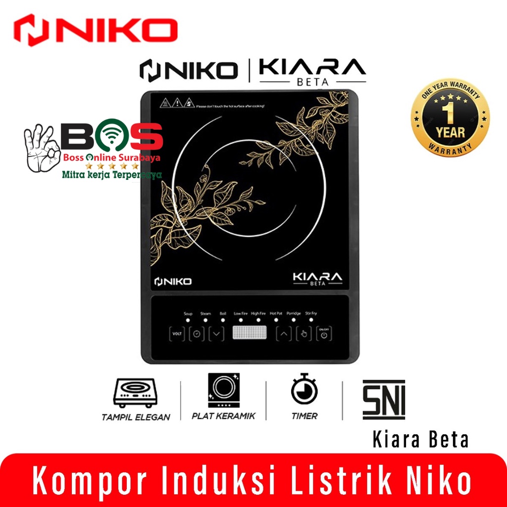 Kompor Induksi Niko Kiara Beta Niko Kompor 1 Tungku Induction Stove Beta