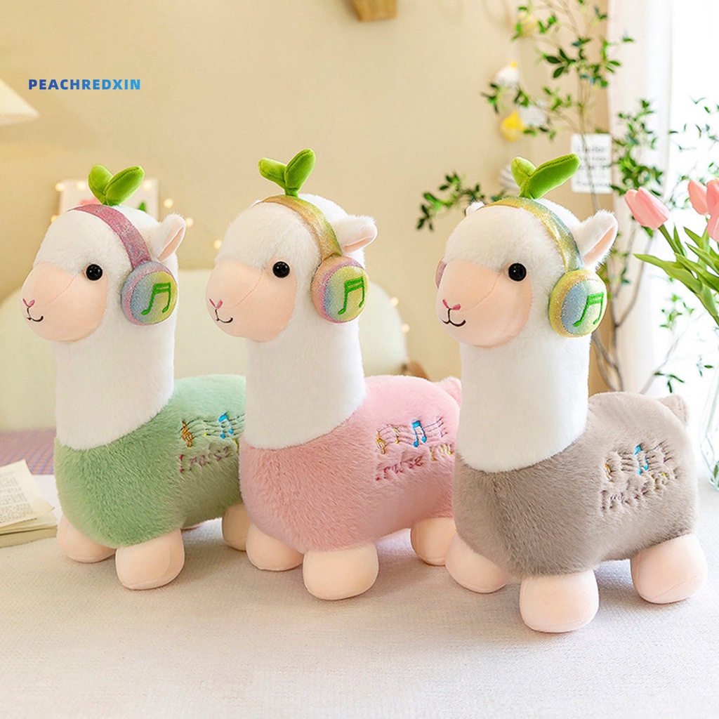 Mainan anak terbaru Boneka alpaca pake handset bahan plush