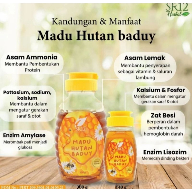 MADU HUTAN BADUY SR12/HERBAL MADU HUTAN BADUY SR12/MADU HUTAN BADUY BPOM