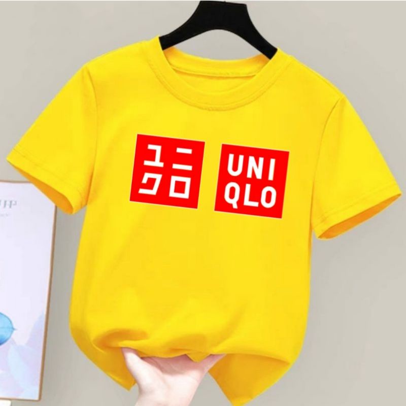 Kaos Anak Umur 2 sd 10 tahun Kid &amp; Junior Baju Kaos Anak Laki Laki Perempuan Uniql Merah T Shirt Anak Baju Anak Murah Atasan Anak Laki