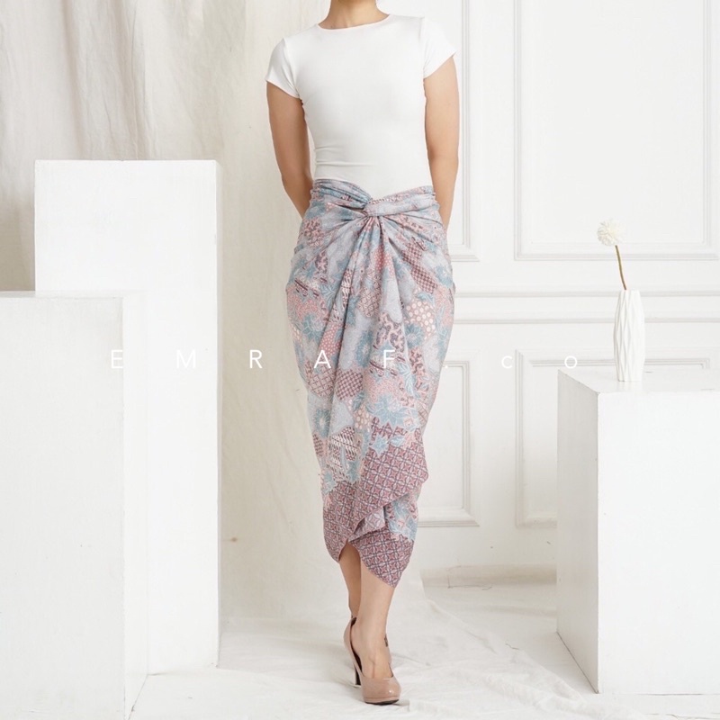 Rok rempel batik /rok lilit instan / rok batik modern / rok span / rok batik kondangan