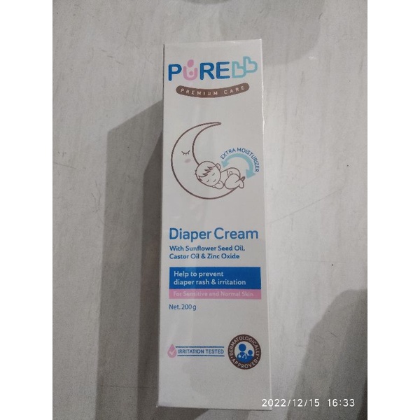 PUREBB DIAPERS CREAM 100 gr | 200gr | Pure Baby