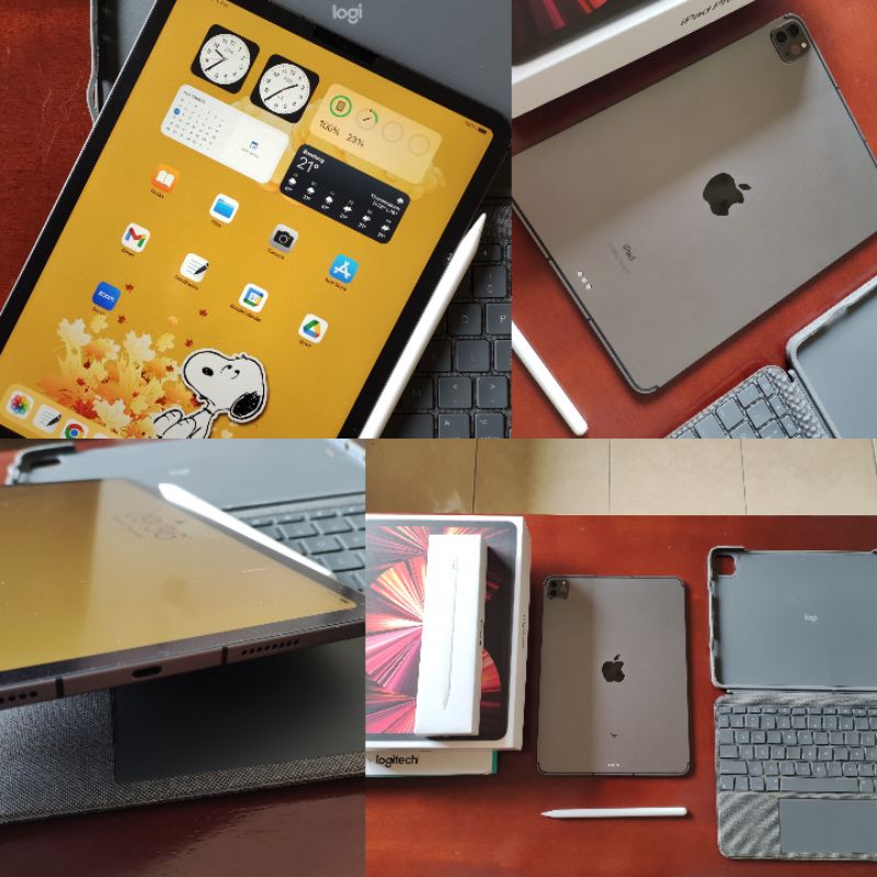 Jual Ipad Pro M Gb Wifi Cellular Logitech Keyboard Apple Pencil Like New Fullset