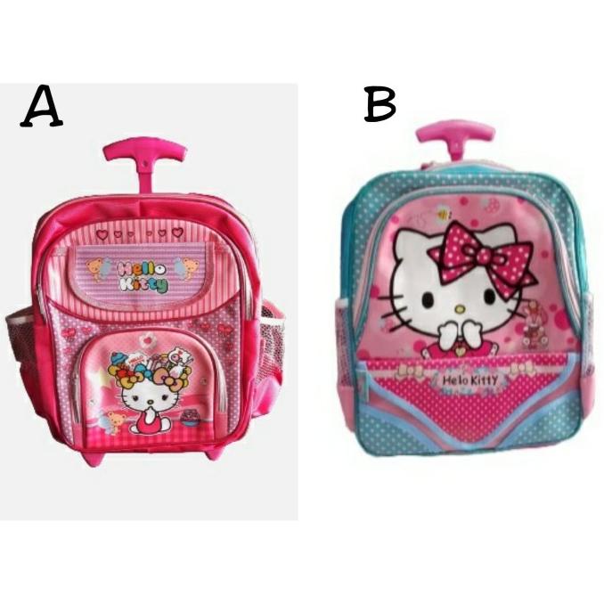 Tas Trolly Hello Kitty Tk Troli Dorong Tebal Awet Kado Anak