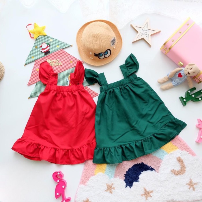Promo Dress Anak Dress Natal Anak Baju Natal Anak Perempuan Baju Anak