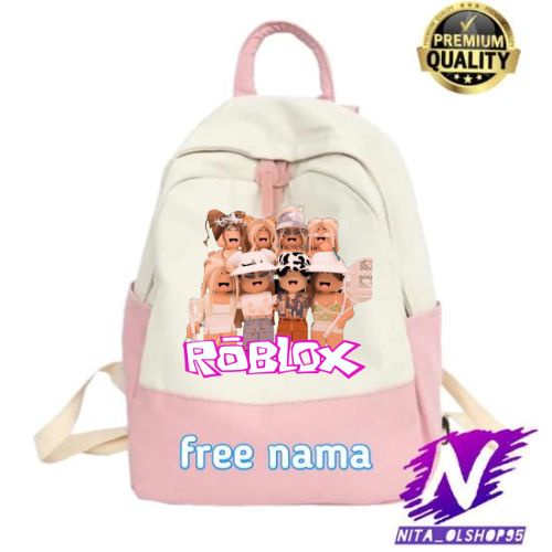 tas roblox tas ransel sekolah anak perempuan dan laki laki unisex