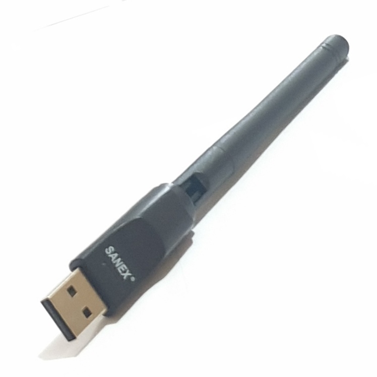 Sanex Wifi Dongle DW-168 Wireless USB Adapter 150Mbps Cocok Untuk STB Set Top Box Receiver Siaran TV Digital