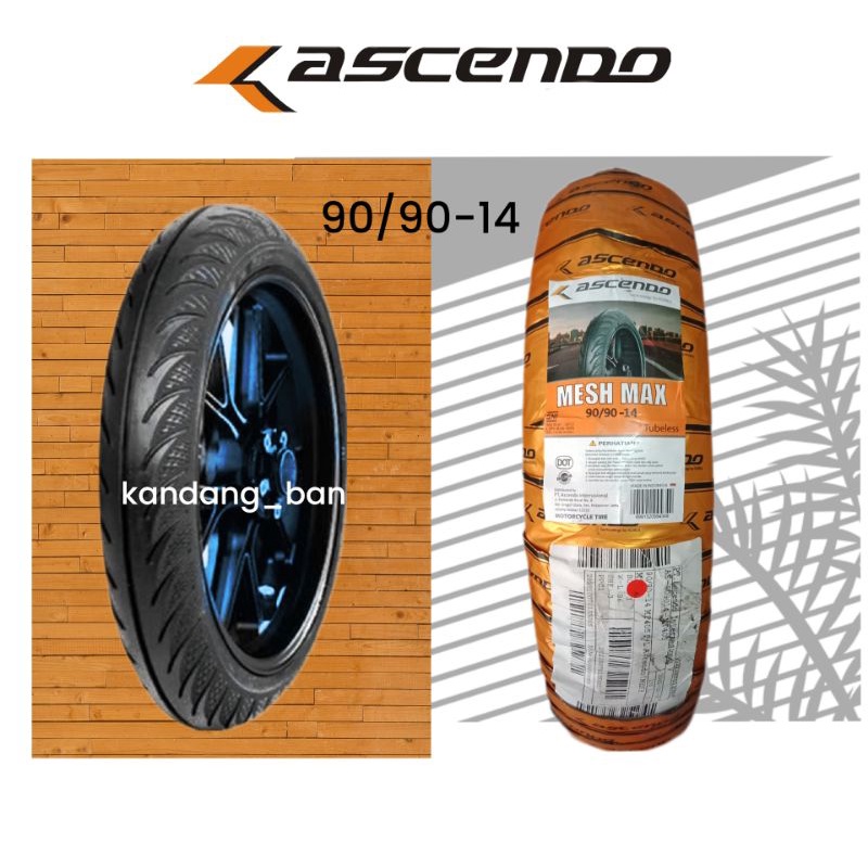 BAN TUBLES MATIC ASCENDO 90/90-14 MOTIF SPORT, BAN BARU, ORIGINAL, FREE PENTIL