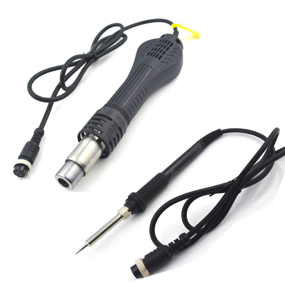 PROMO ORIGINAL Solder Soldering Station 2in1 Solder + Hot Air Heat Gun 750W Mypovos - 7ROTD2BK