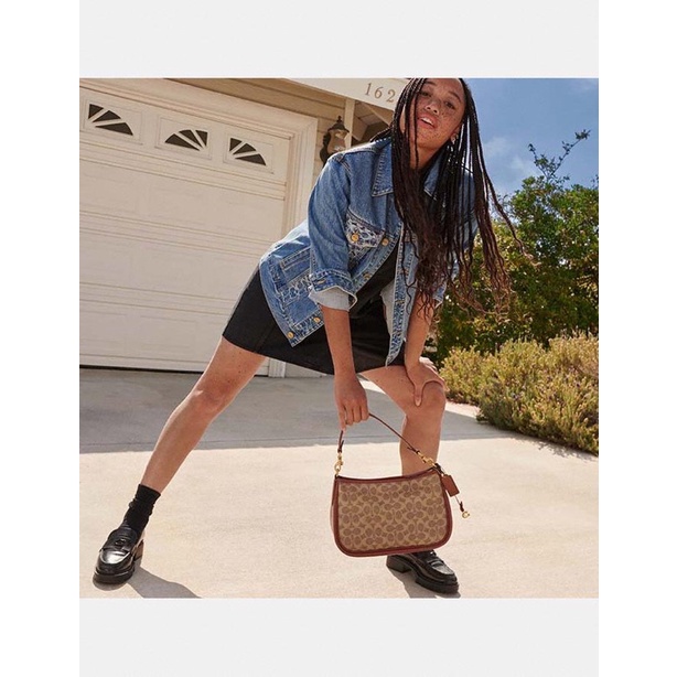 Coach Cary Croasbody Tan Rust (CC438)