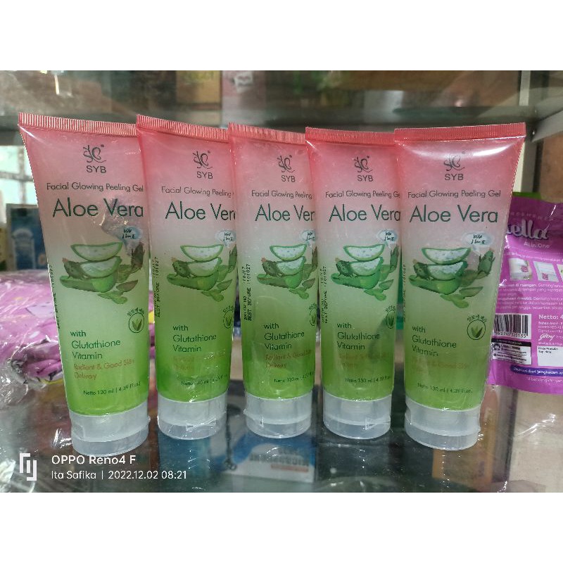 Syb aloevera gell peeling wajah