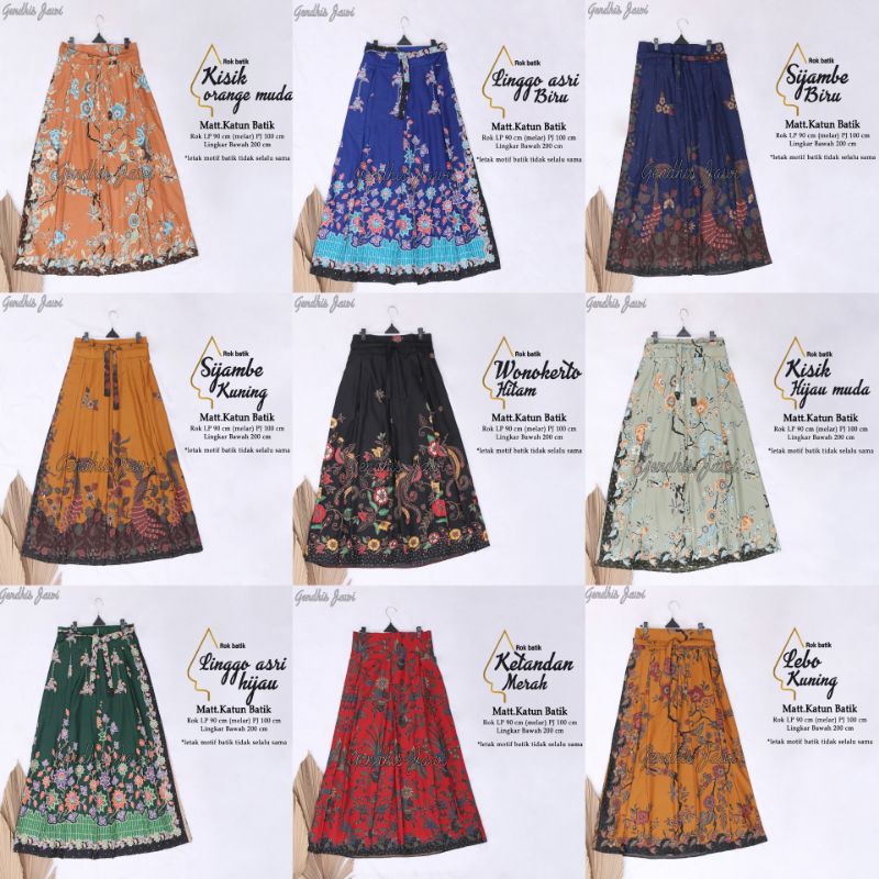 ROK BATIK KELIR ALUSAN PANJANG DEWASA PREMIUM