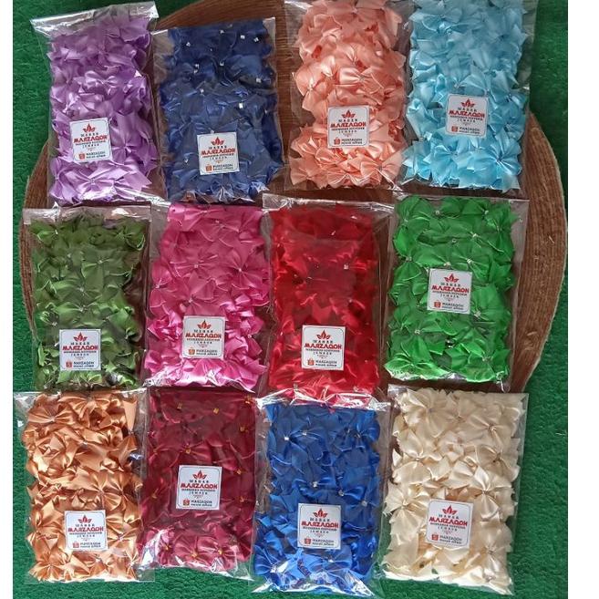 

((H-7-O ♥> 100pcs/50pcs pita suvenir siap pakai / pita tempel souvenir top produk