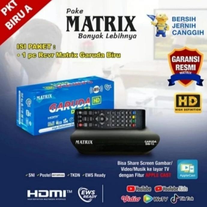 Set Top Box Matrix Garuda / STB DVBT2 / Set top Box TV Digital Matrix